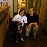 Lindsey and her husband, Mike and their cute pooch, Lucky