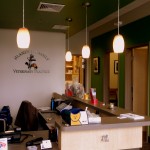 The finished product - the reception area came out beautifully!